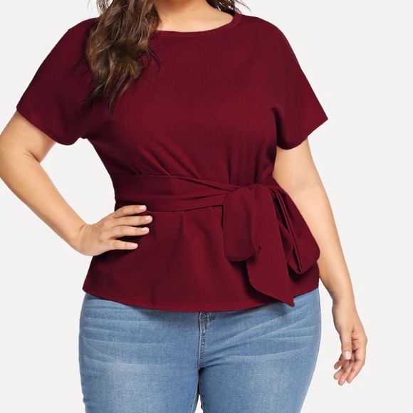Sally Tops - Belted Blouse